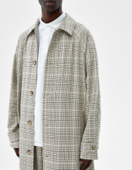 Karierter Trenchcoat